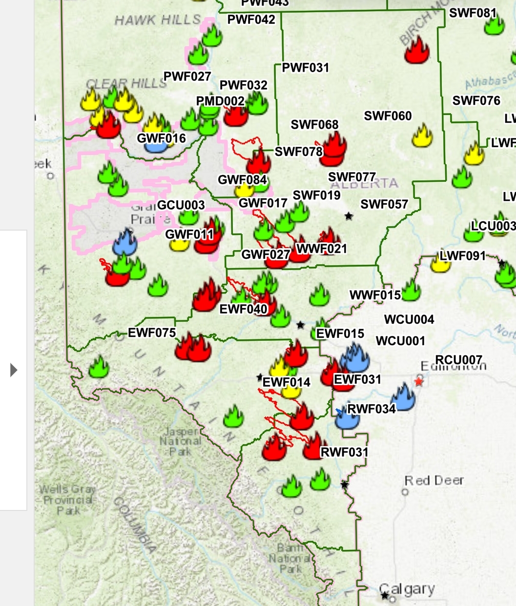 Wildfire in Alberta